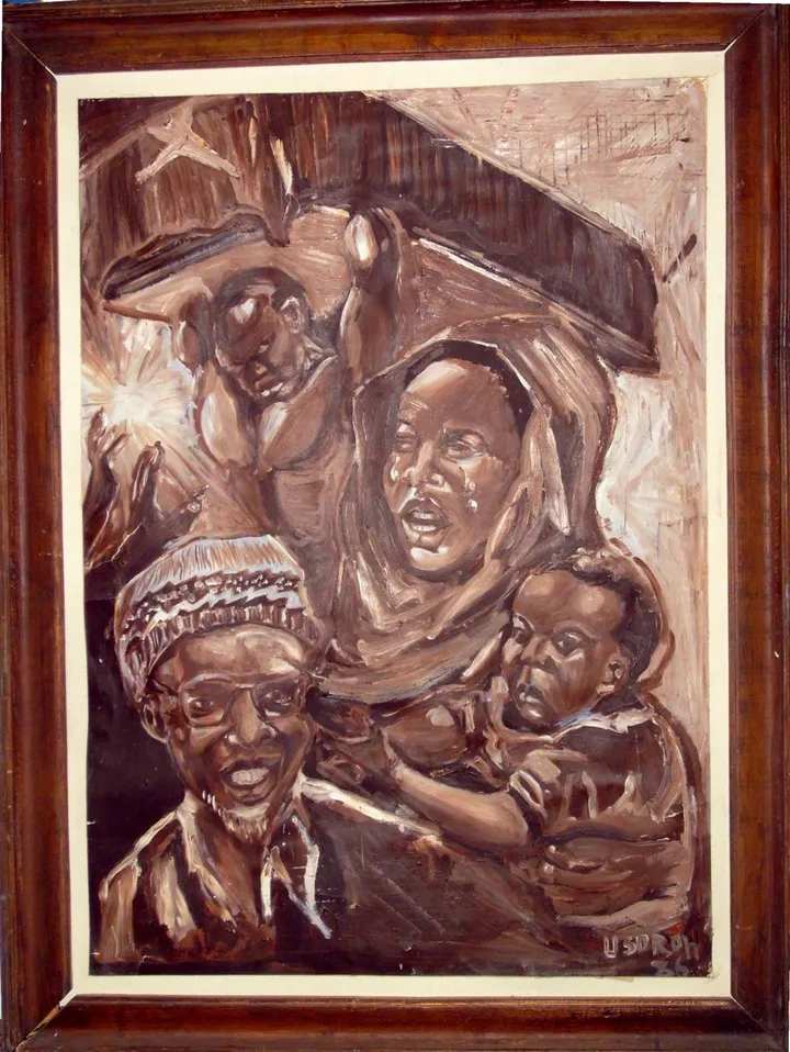 Adieu Macias Ngwema, artwork by Akpan Usoroh