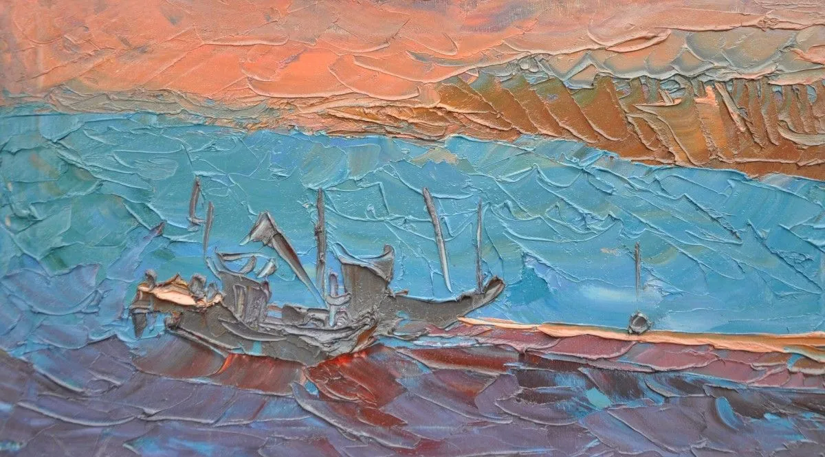 Ships, artwork by Olga Bezhina
