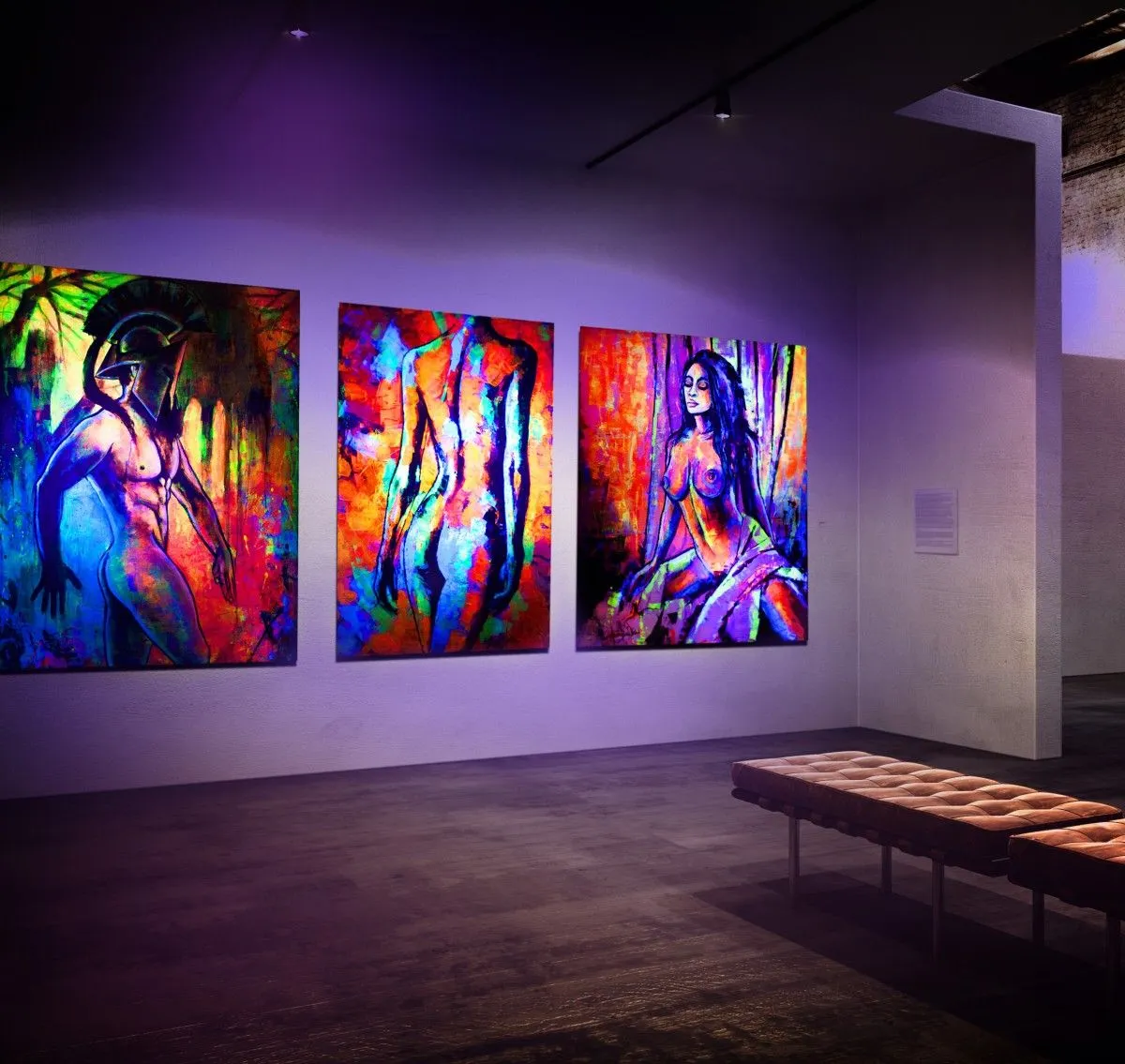 Anna Marija Bulka "The power of colour" UV exhibition 2019, artwork by Anna Marija Bulka