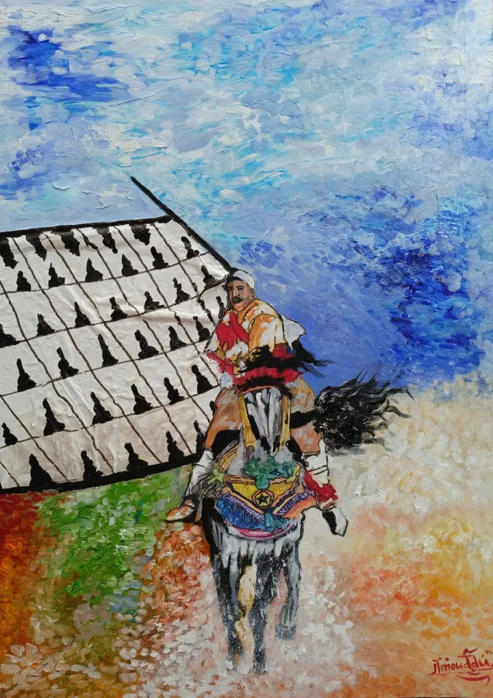 TBOURIDA MAROCAIN, œuvre de ayoub elmoudden