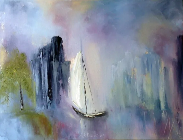 Voile de brume, œuvre de Anne René de Cotret