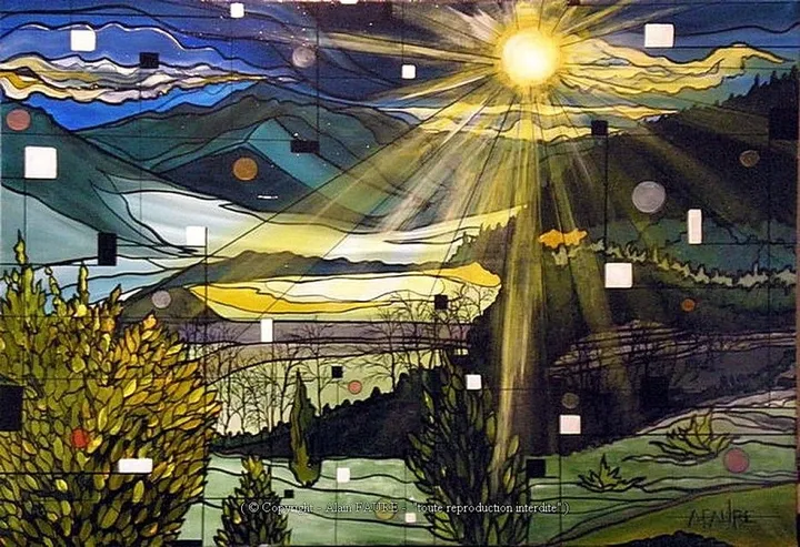 FORÊT ALPINE, œuvre de Alain FAURE