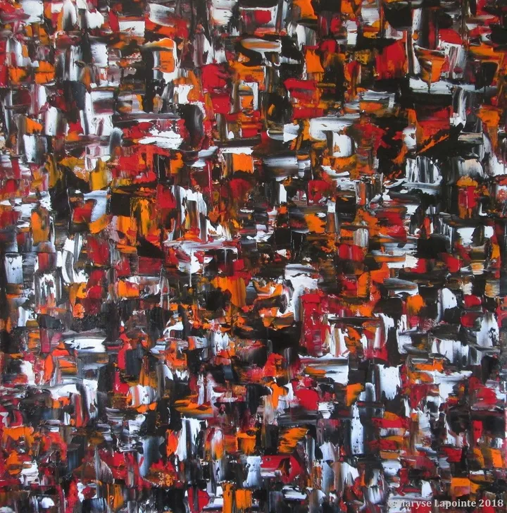 Labyrinthe (Détour automatiste) 5, artwork by Maryse Lapointe