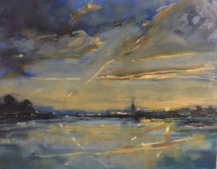 Crossing A Moment, artwork by Rebecca Manns