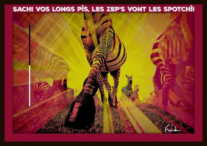 Sachi vos longs pîs, les Zep's vont les spotchî !, artwork by Frederic Frere
