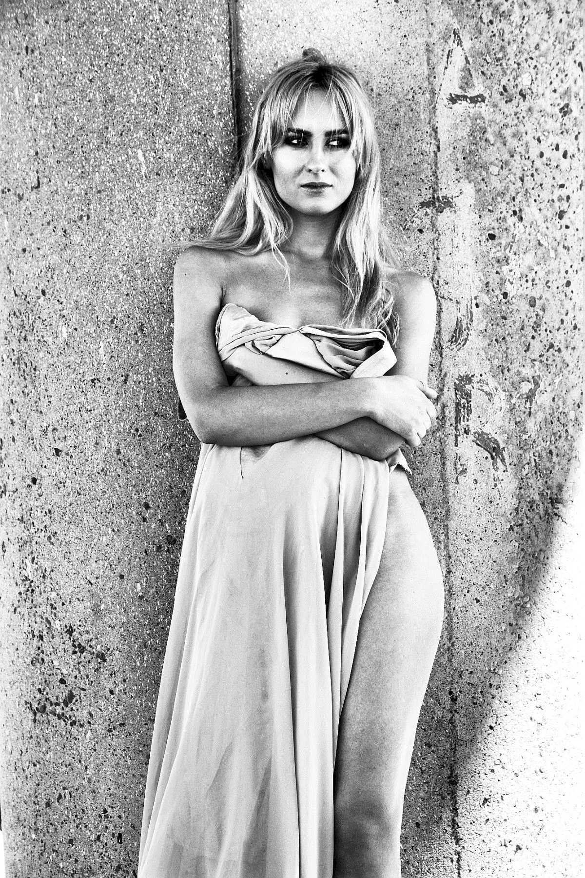 blonde woman portrait, artwork by Cornel Gingarasu