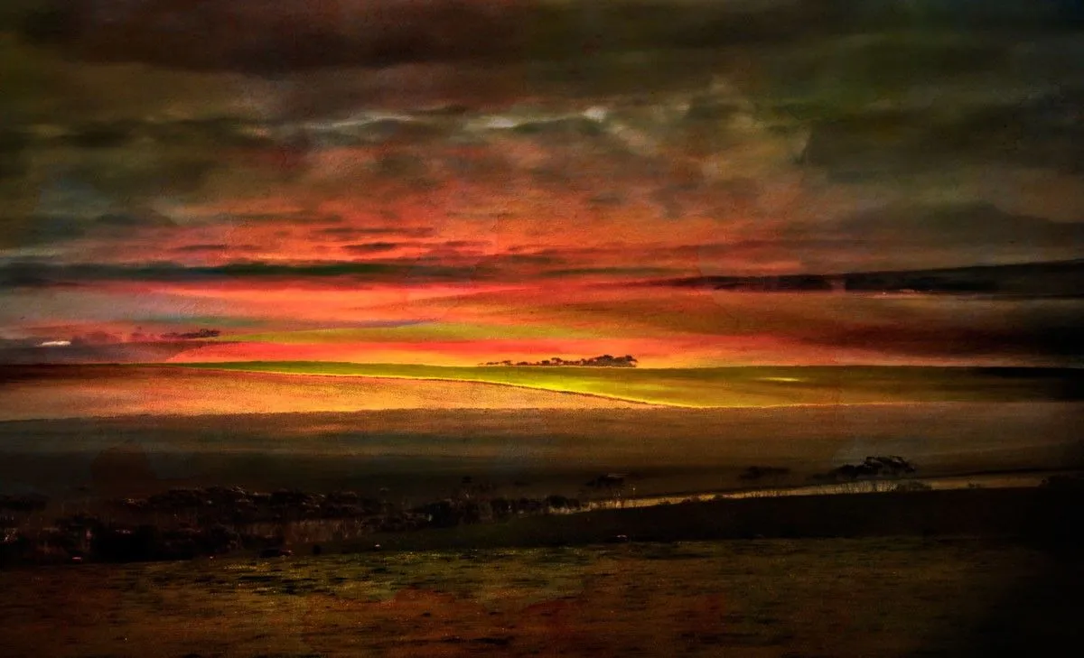Sunset, œuvre de Herman van Bon