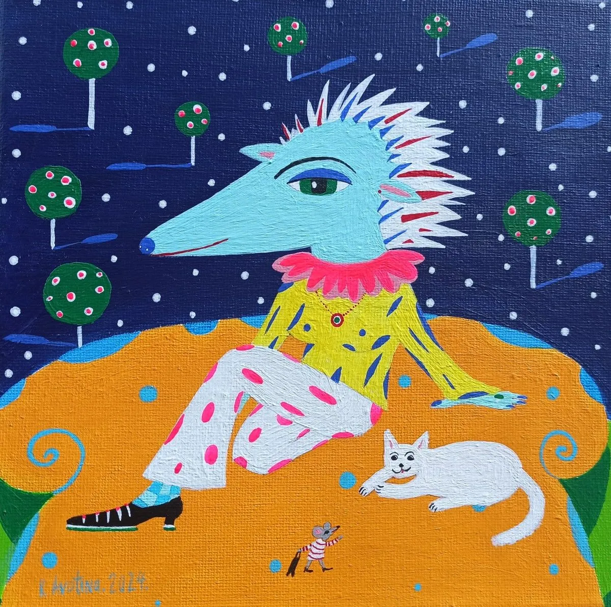 #chillin', œuvre de Katrina Avotina