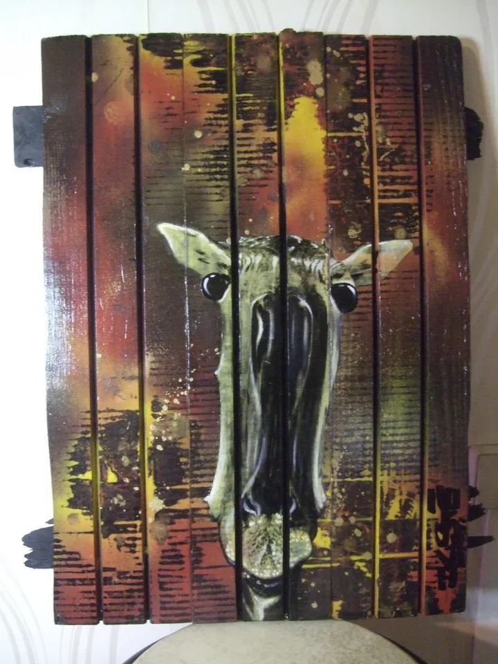 Giraaafe, œuvre de iksté art'