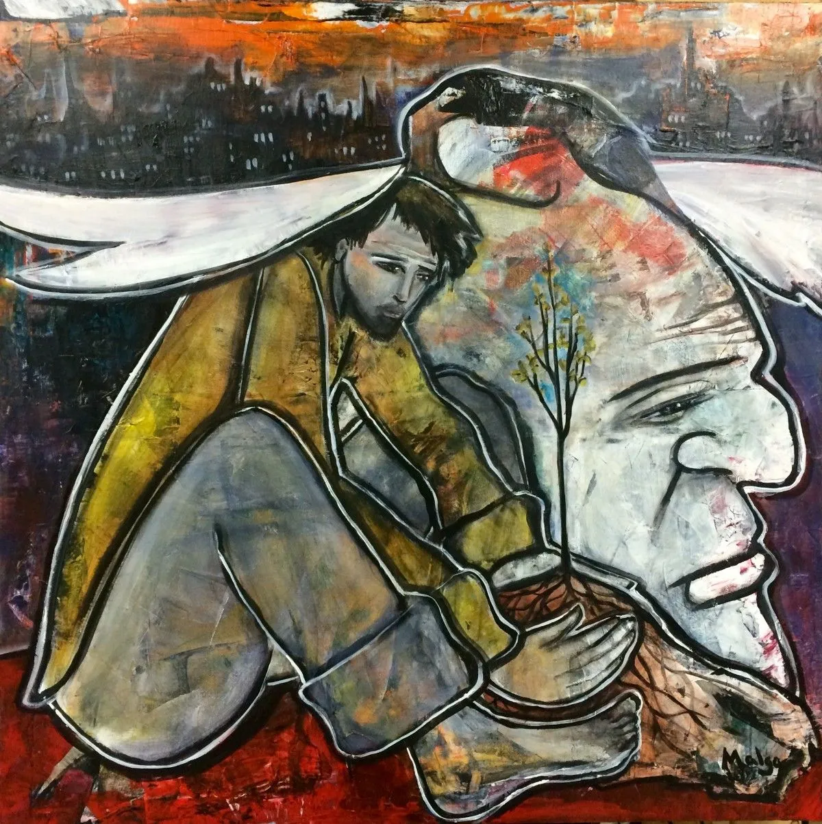 L'homme qui replantait des arbres, artwork by Malga Art