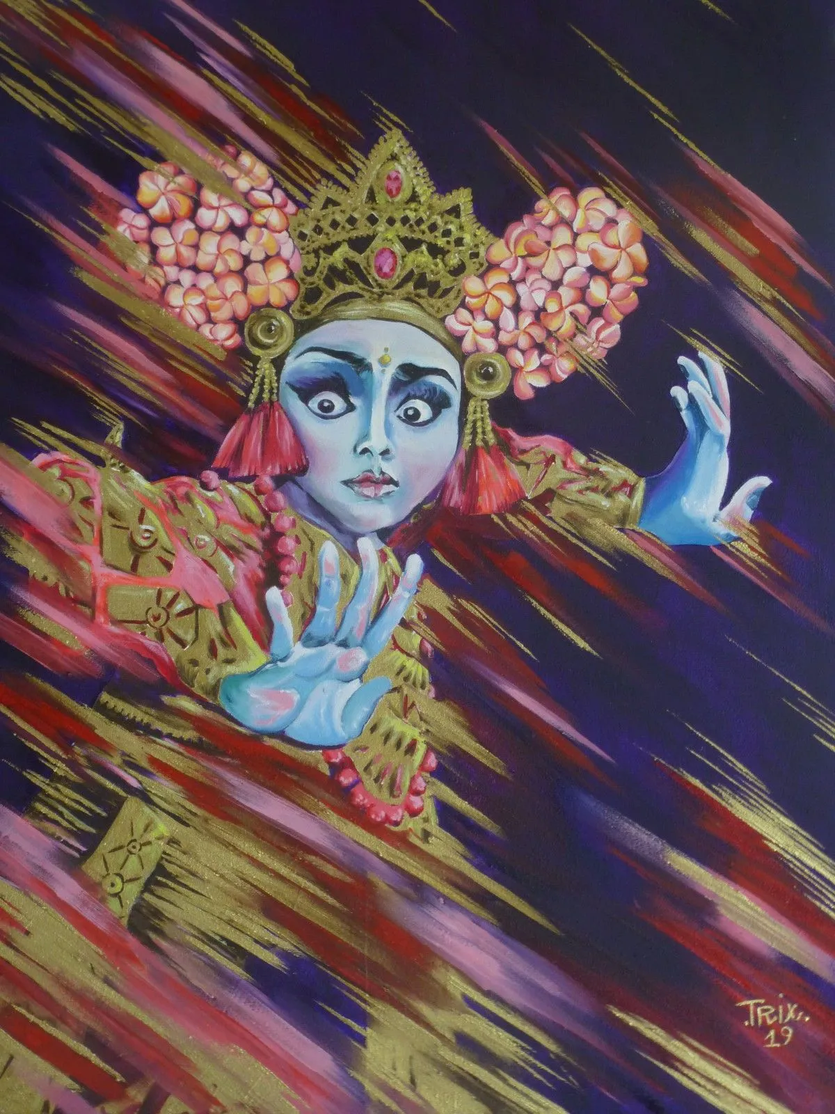 Legong Glitch, artwork by Patrizia Grilli