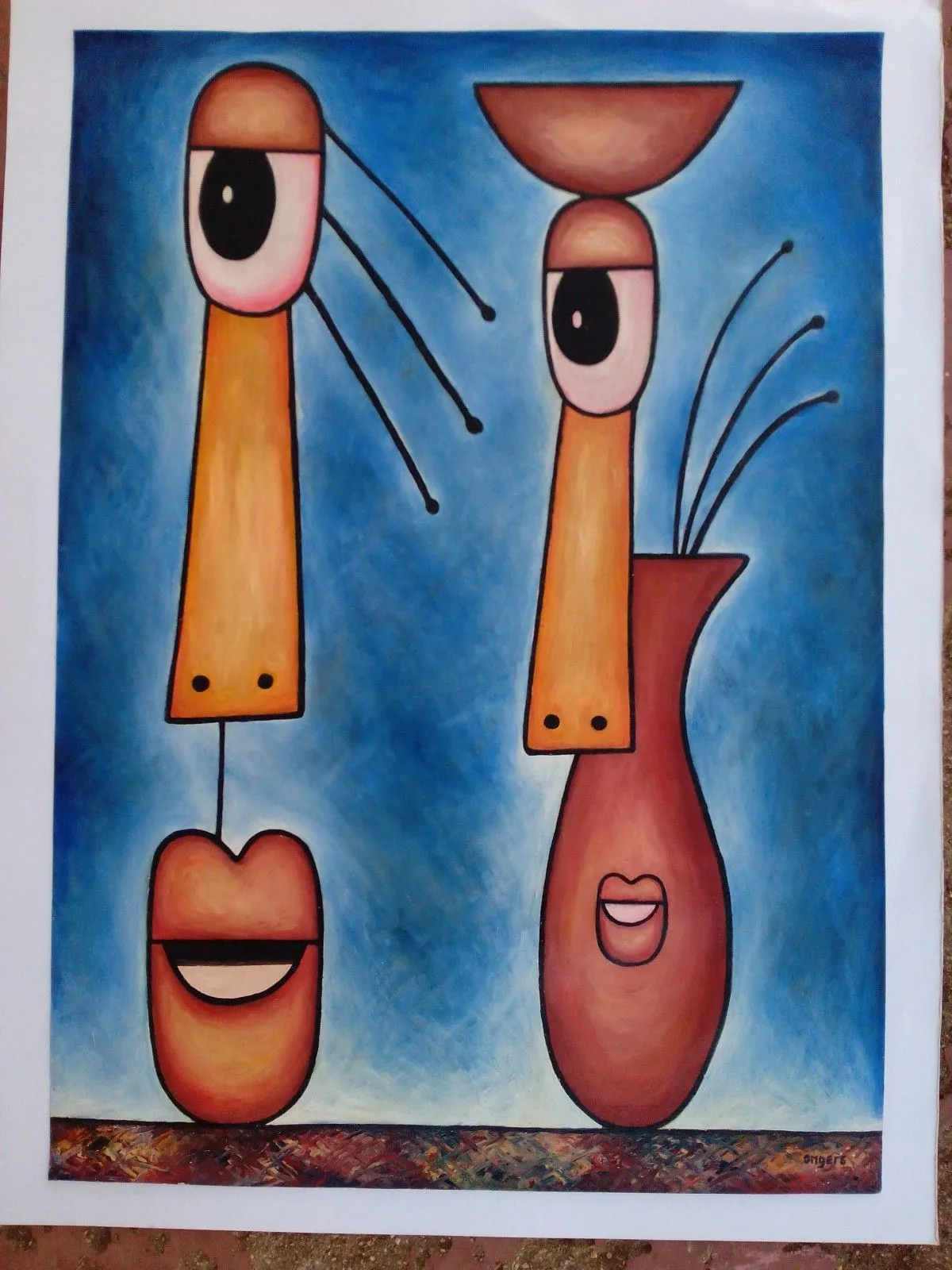 Happy family, artwork by Ongere Elisha