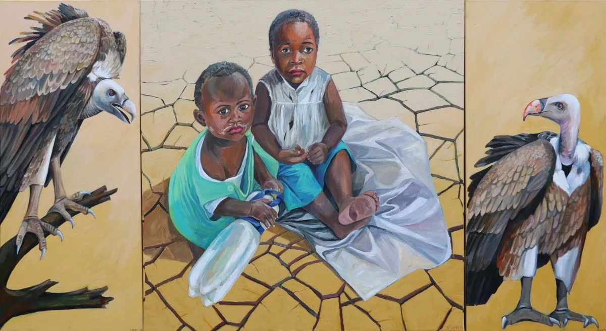 "First comes the feeding, then comes morality" IV (B.Brecht), artwork by Violeta Vollmer