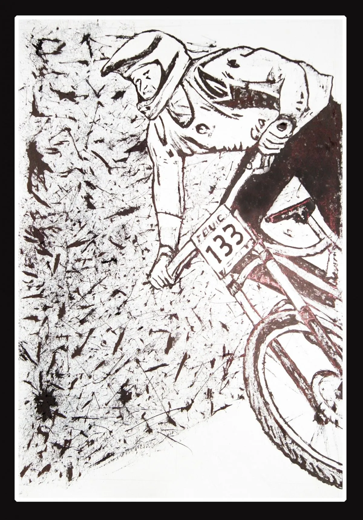 Downhill Bicker_001, artwork by Marcelo Covolan
