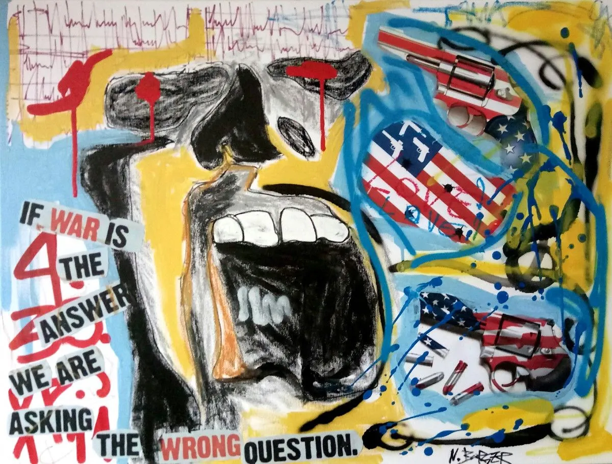 Wrong people in the wrong place, artwork by Noah Borger