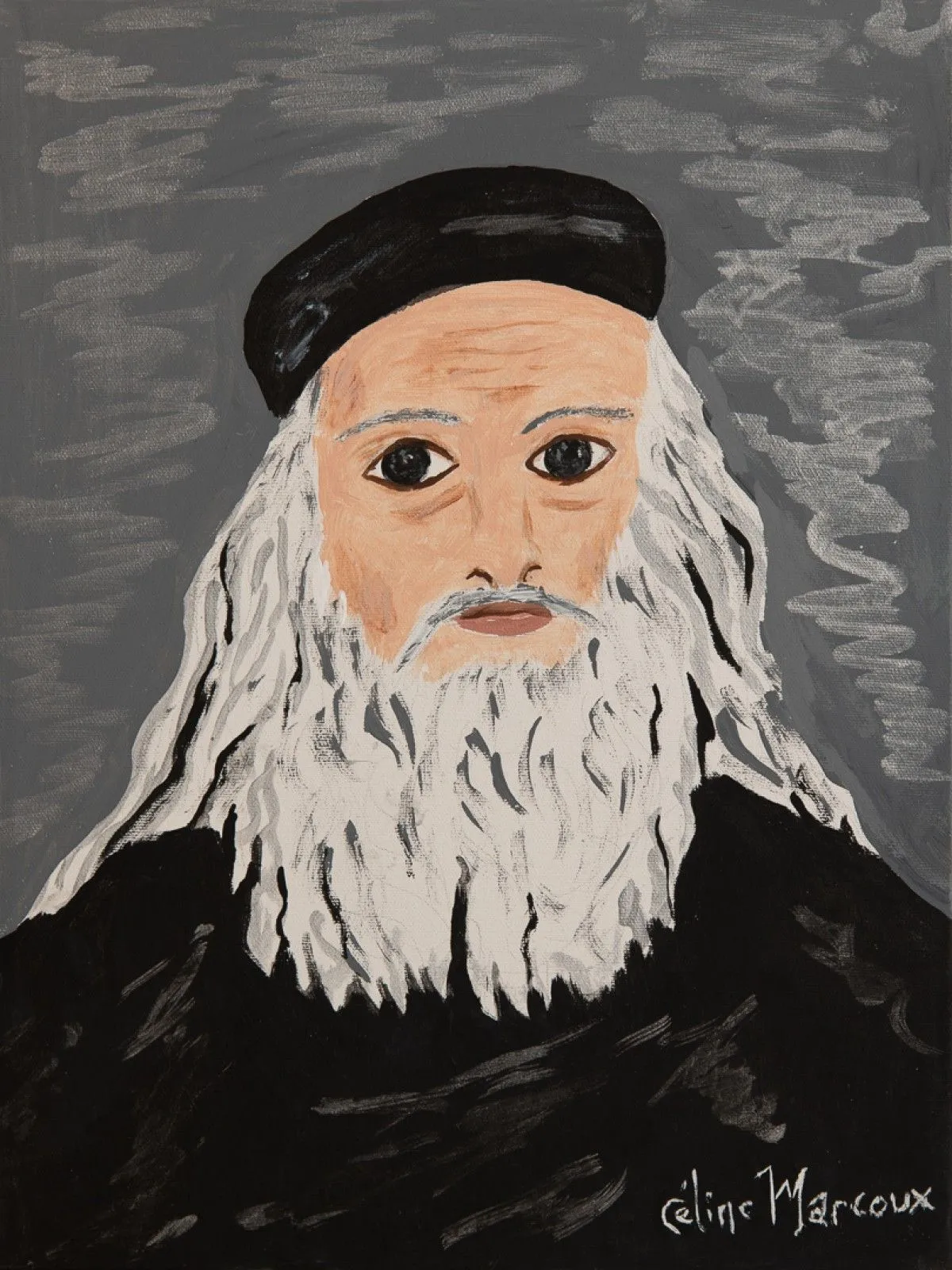 Léonard di Vinci, œuvre de Céline Marcoux