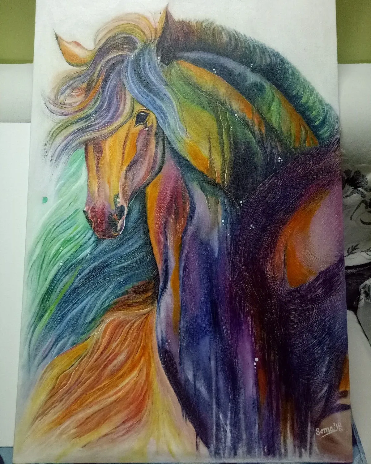 the horse in my dreams, artwork by Soma Banerjee