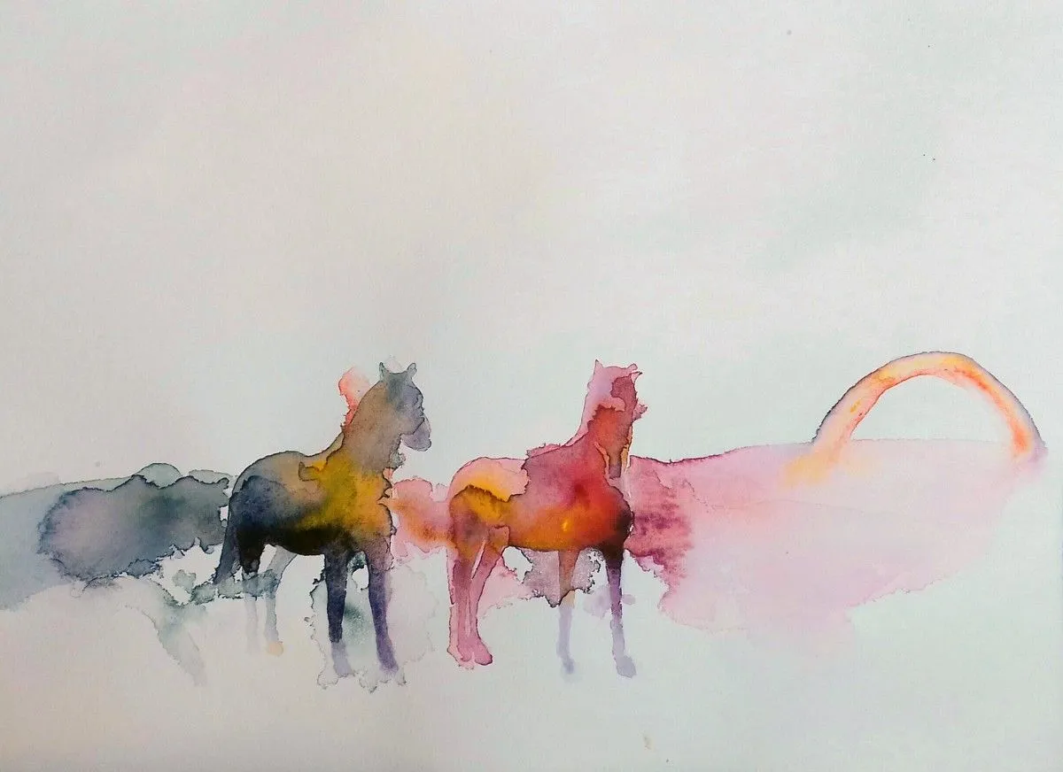 Wild Horses and a Rainbow, œuvre de marija colic