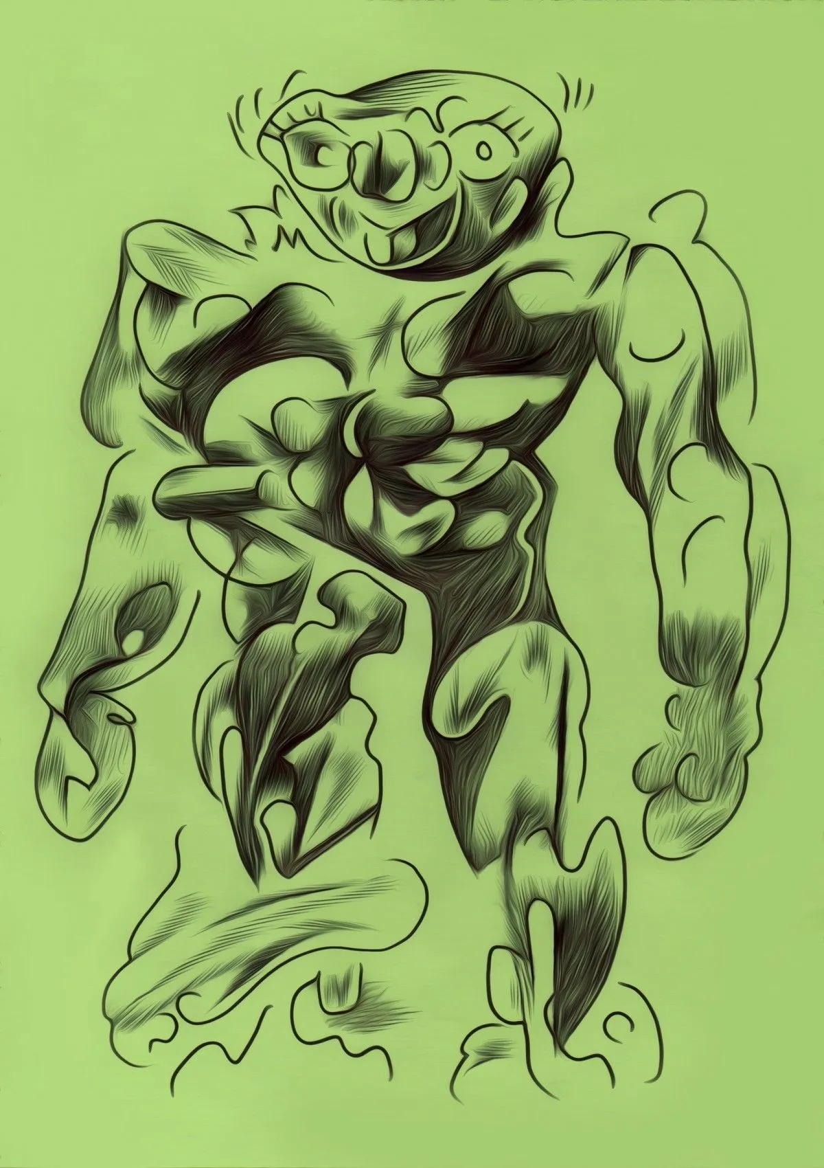 "é§(è!"!è§, artwork by Laura H