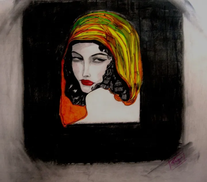 GIPSY WOMAN, artwork by Marini Tsambi