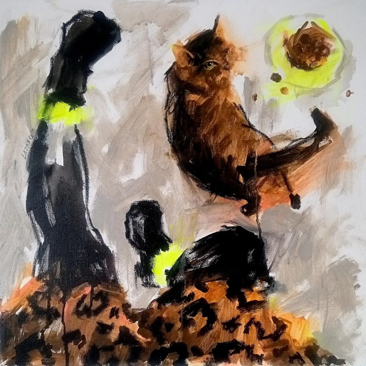 Tiger cat, artwork by Valerie Lazareva