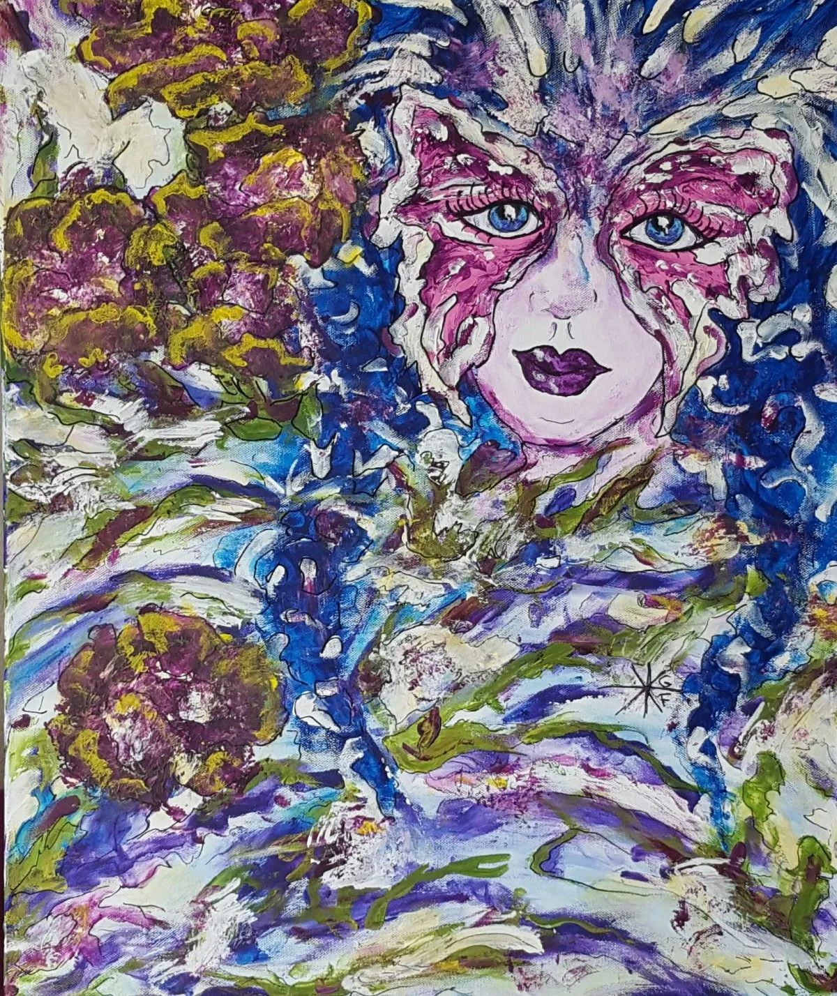 Papillon..., œuvre de Gisele Favarel