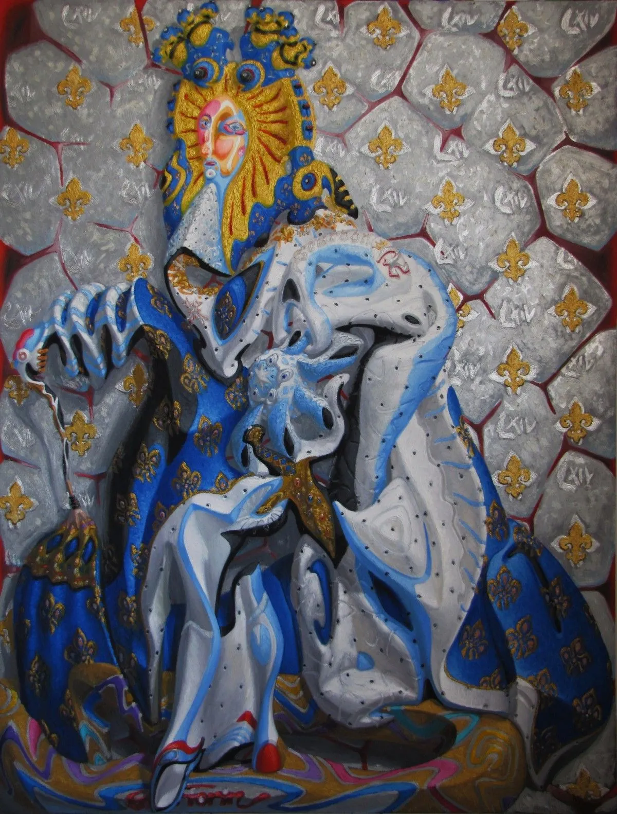 portrait du Roi Louis XIV, œuvre de Eric Fiorin
