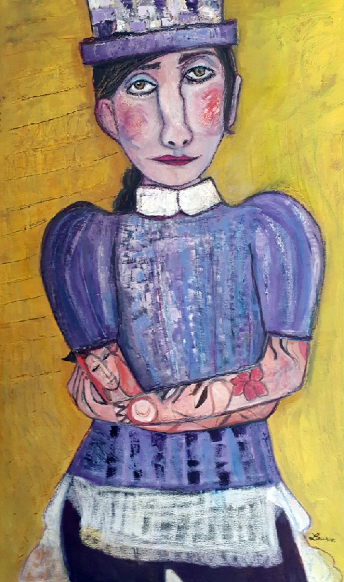 La fille exentrique, œuvre de Nicole Laurin