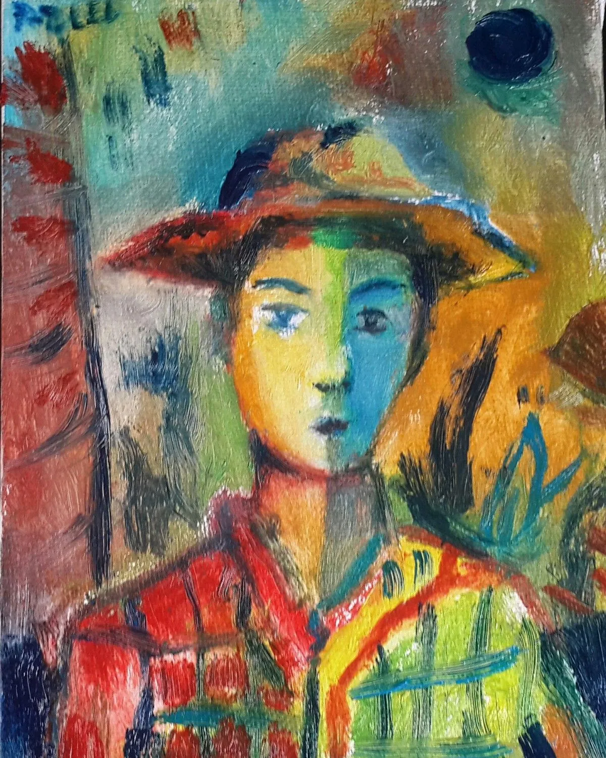 Retrato de Campesino, artwork by Aziel Barrientos