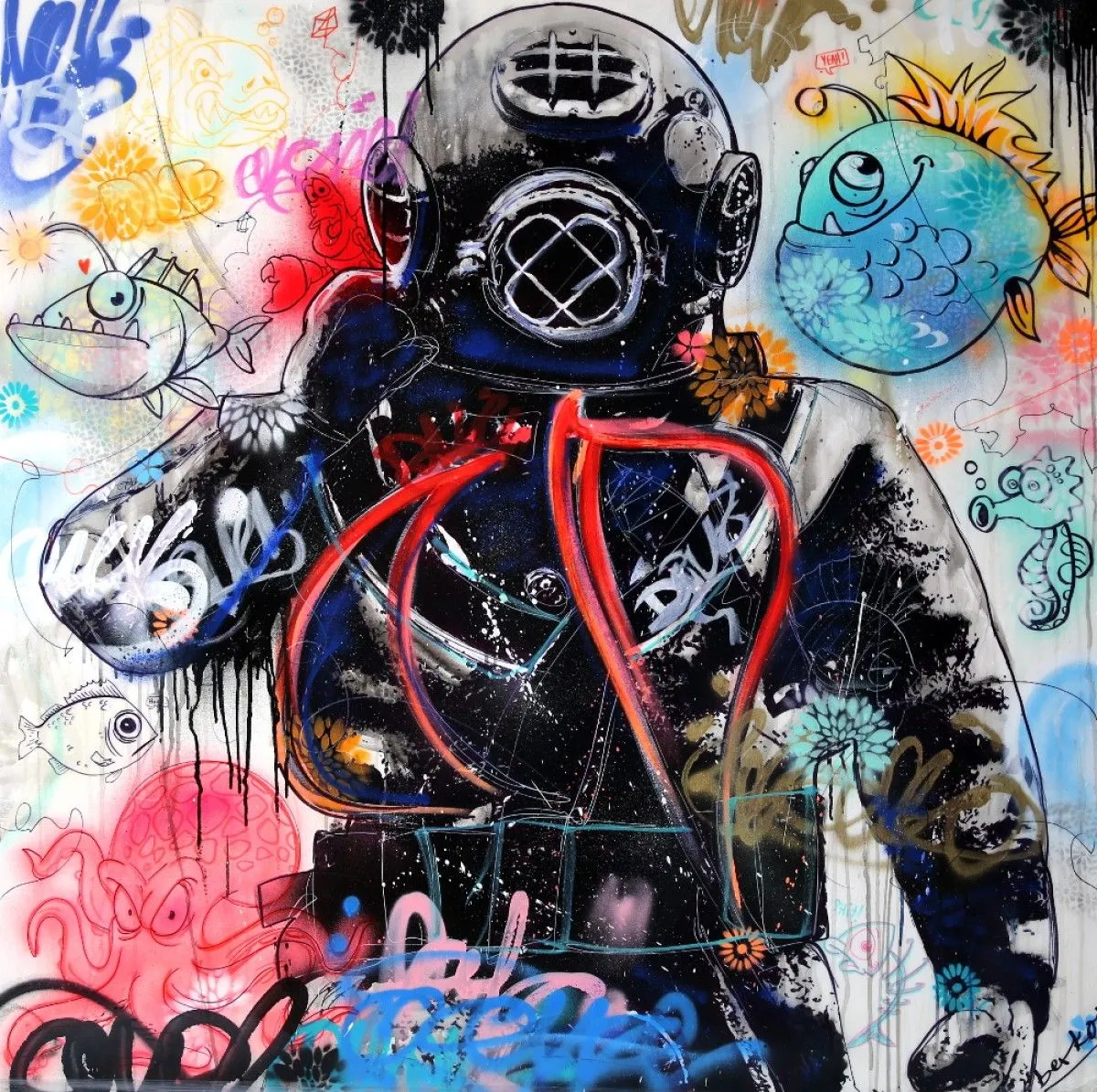 Scaphandrier - Québec, artwork by Berko .