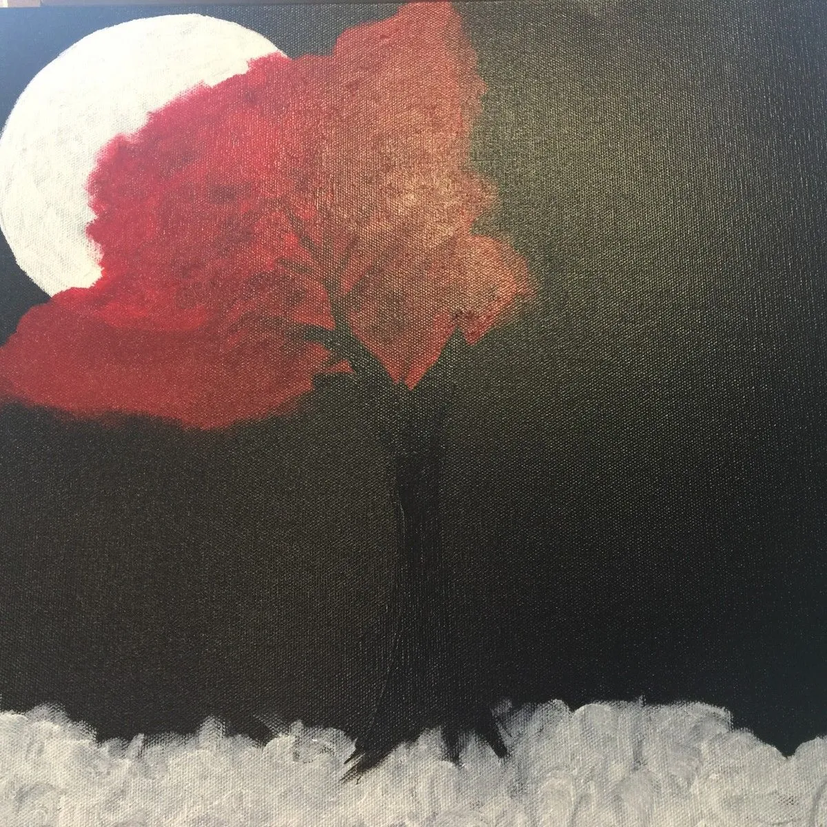 Lune blanche, artwork by Edwige Dalmasso