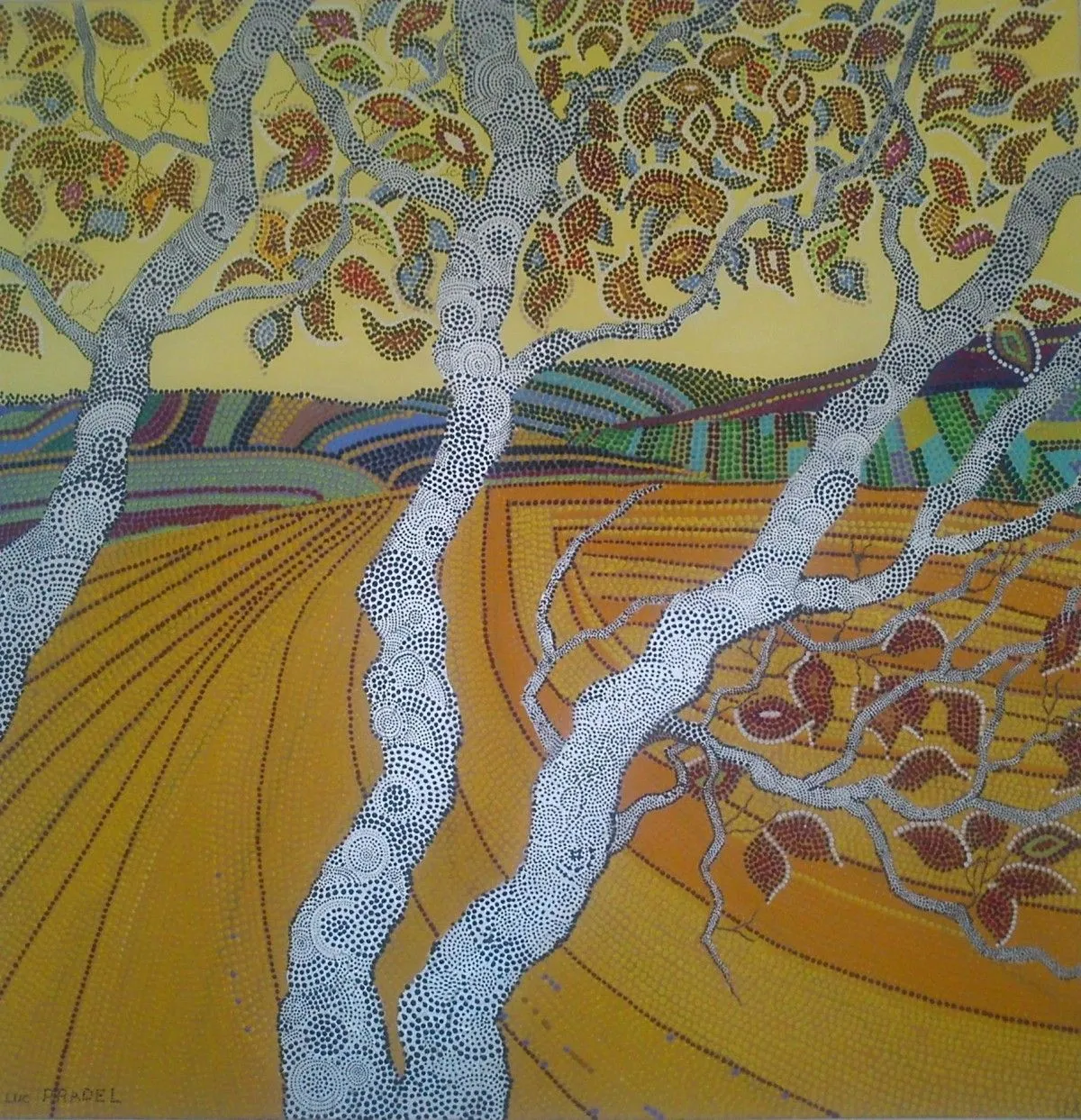 l'arbre argenté, artwork by luc Pradel