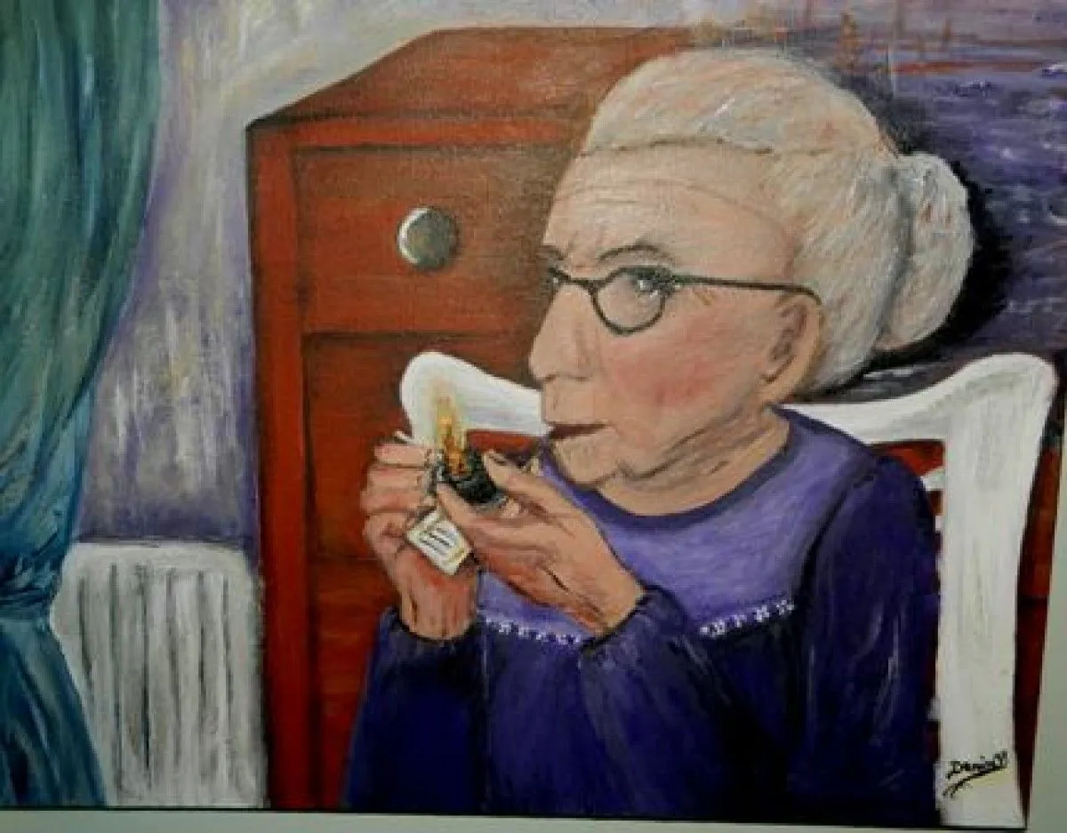 Grand-mère Laure, œuvre de Denise Villeneuve
