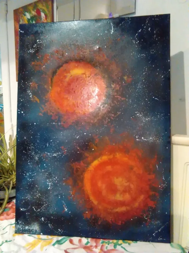 BOULES DE FEU, artwork by Brigitte Lambert