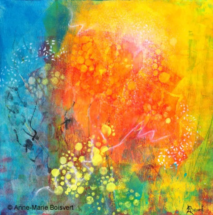 Abstrait # 7, œuvre de Anne-Marie Boisvert