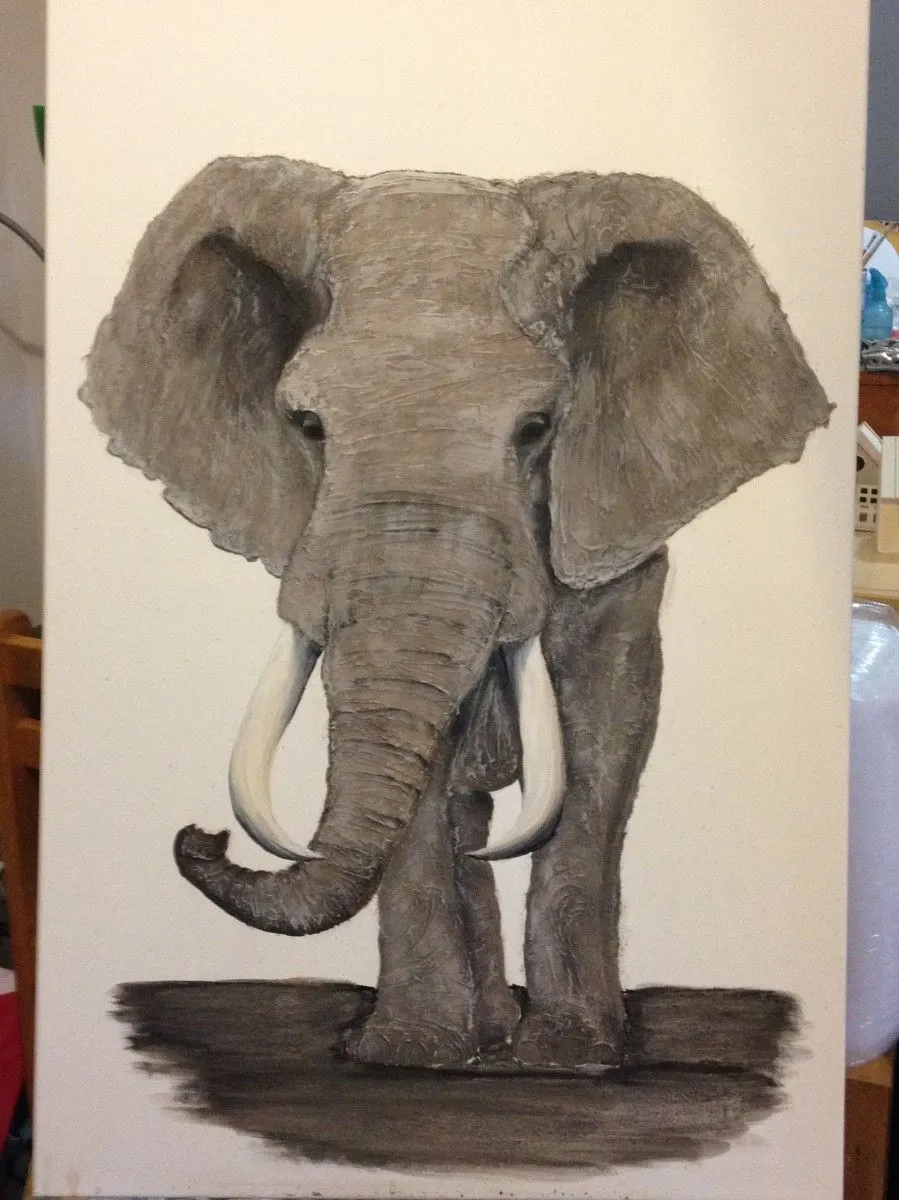 éléphant, œuvre de Annie RAX Houle