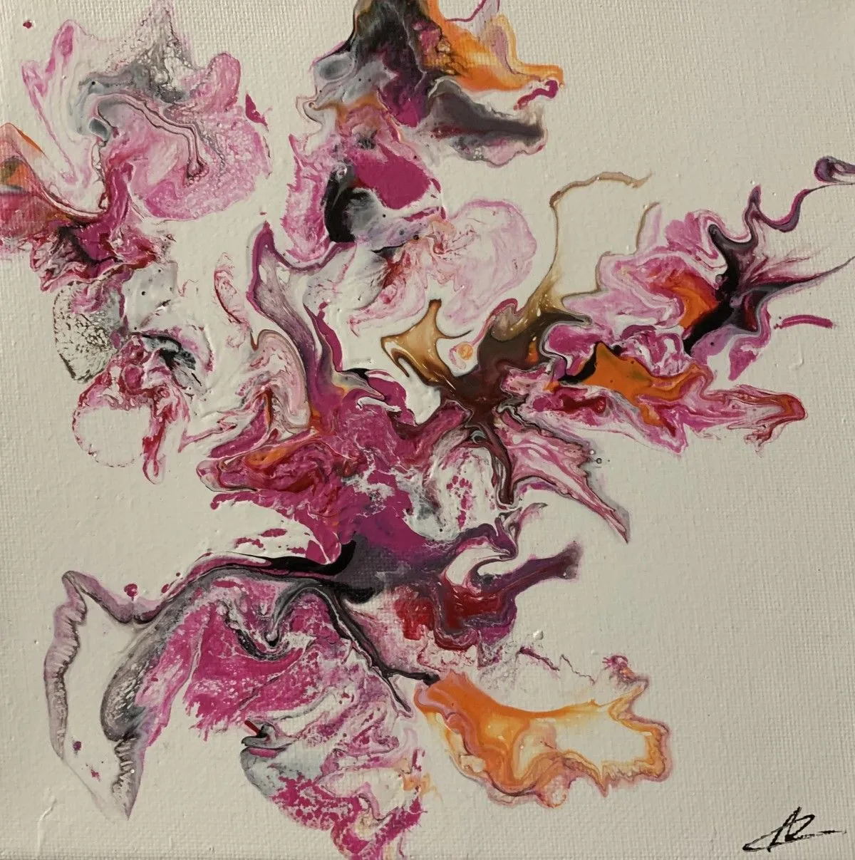 Finesse en rose, œuvre de Anne Cellier