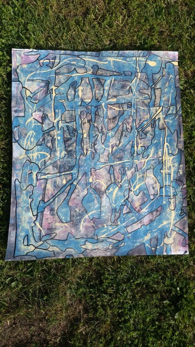 Blue dance, artwork by Vincent Bereczky