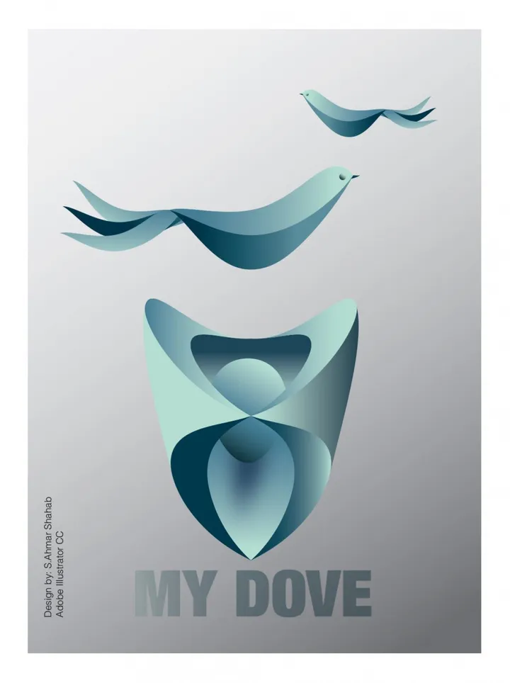Dove, artwork by Ahmar Shahab