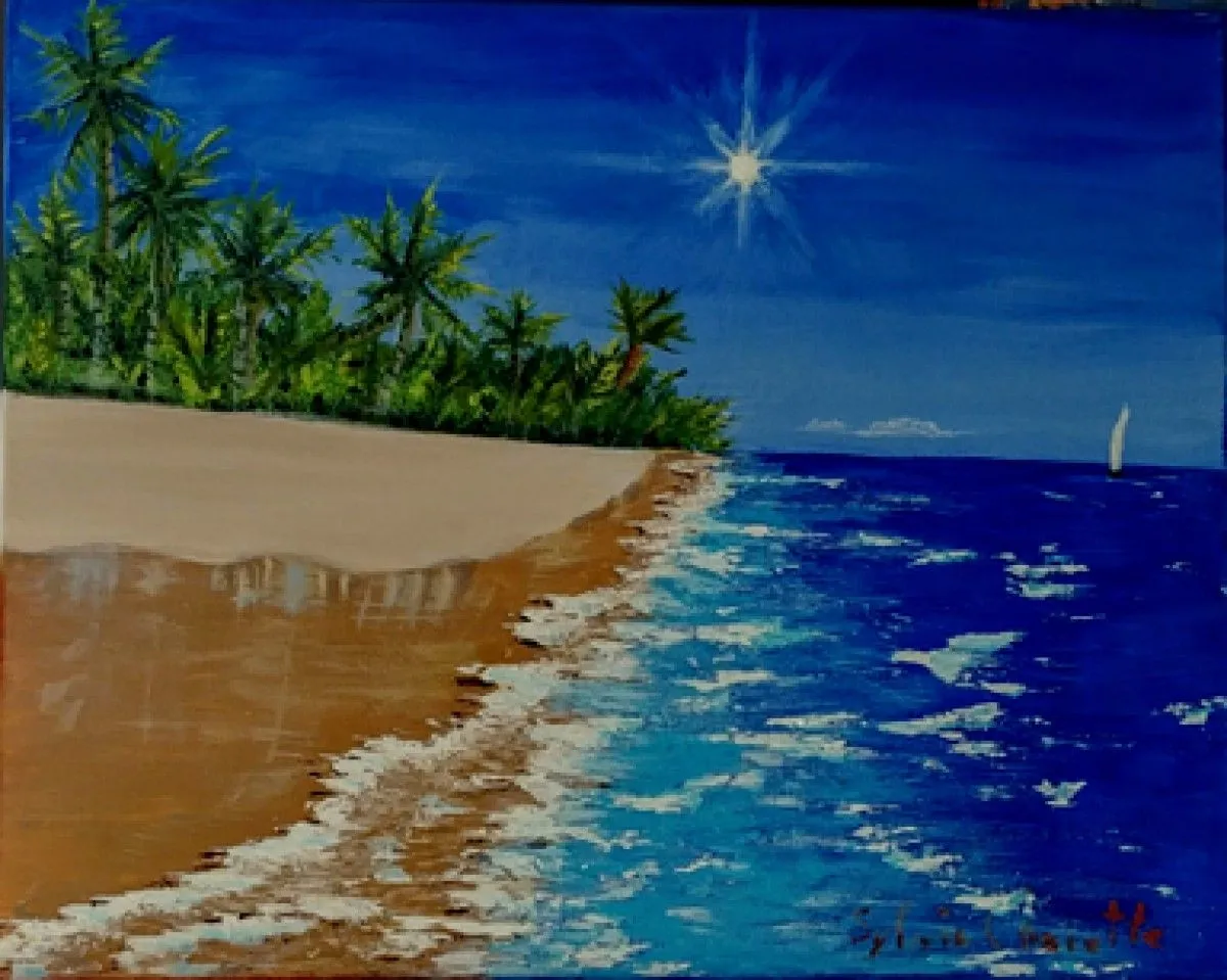 La plage magique, œuvre de Sylvie Charette