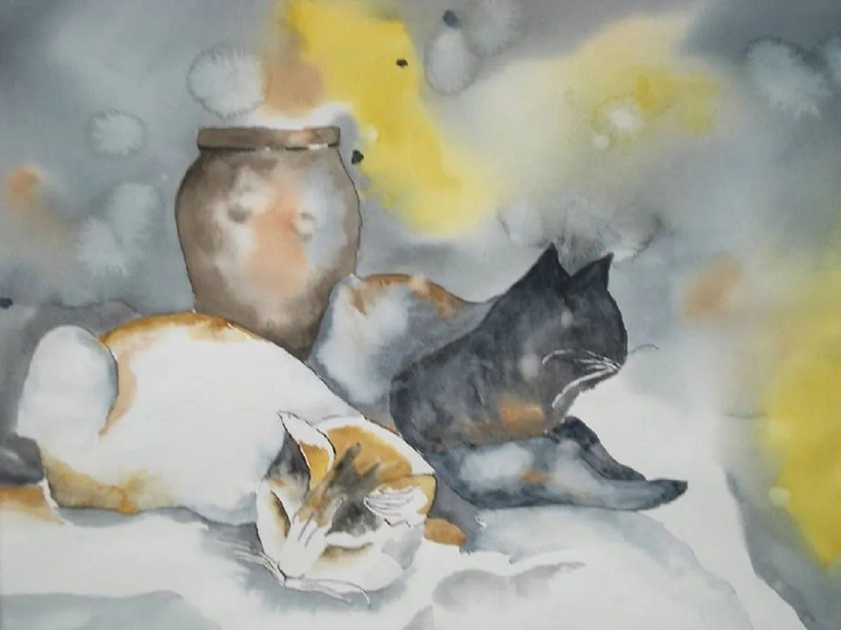 TRANQUILLE, LA VIE..., œuvre de Thérèse Hanot