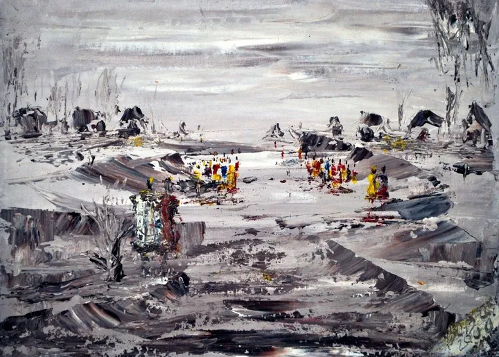 People beautify the place and not otherwise, artwork by Akpan Usoroh