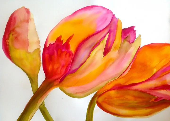 Tulips, œuvre de Olga Polstvin