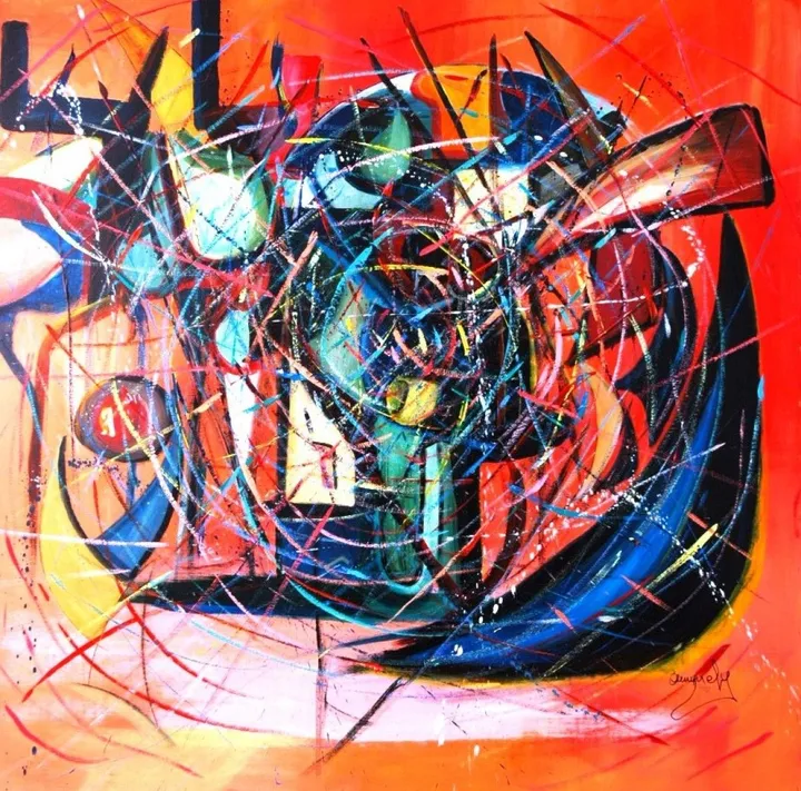 COMPOSITION 21, œuvre de Ely Amarely-Peintre