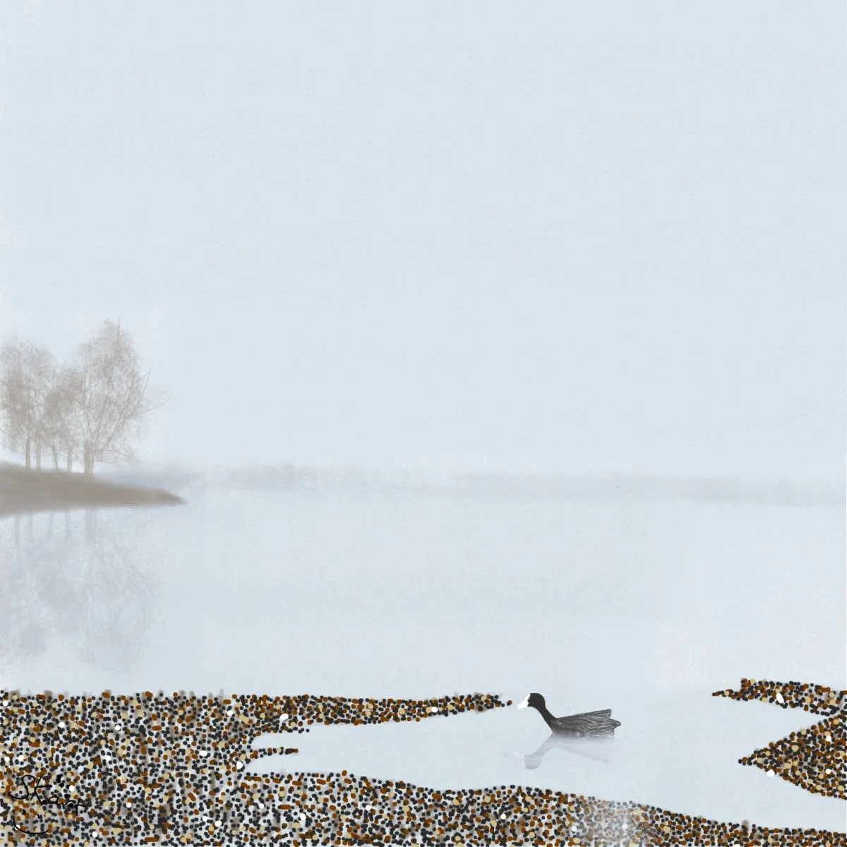 Duck Alone, œuvre de Sharen Kartar