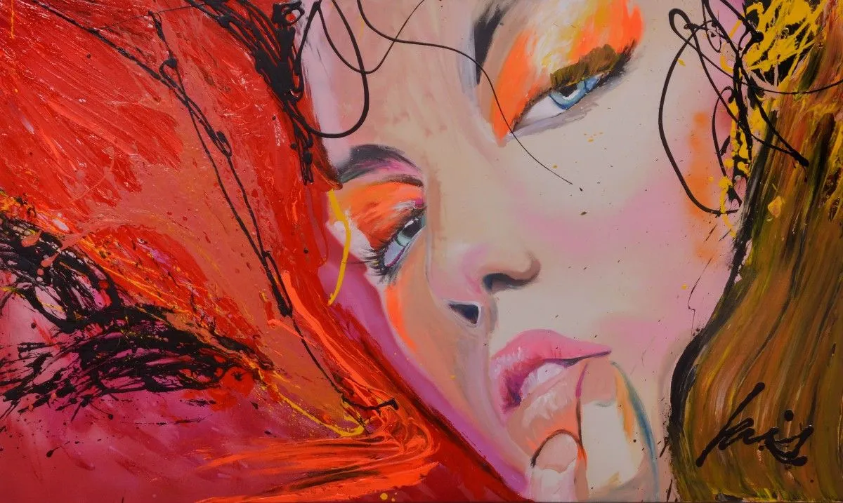 BEAUTY IN RED, œuvre de LOIS Art
