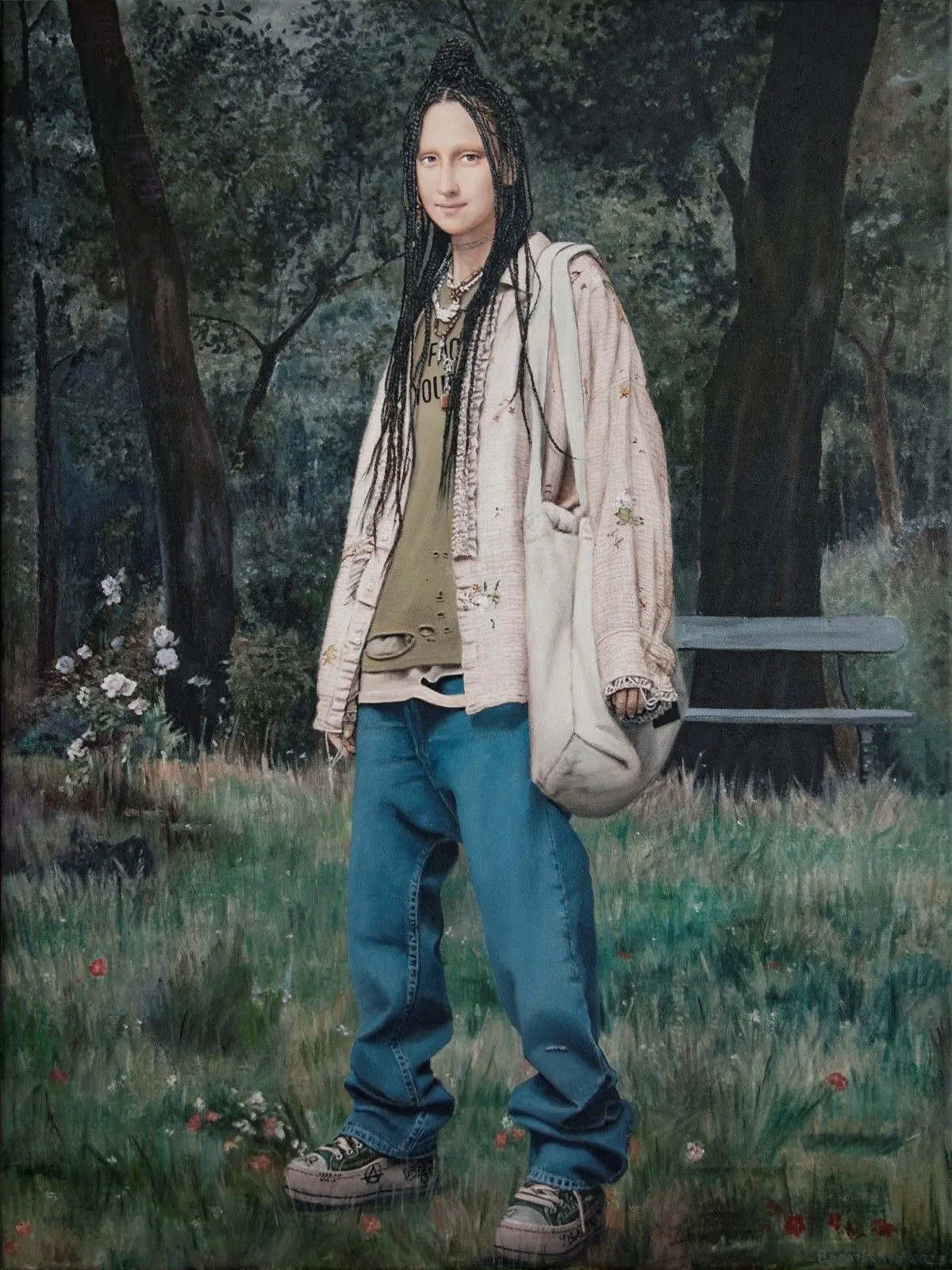 Contemporary portrait "Street Look", œuvre de Nataliya Bagatskaya