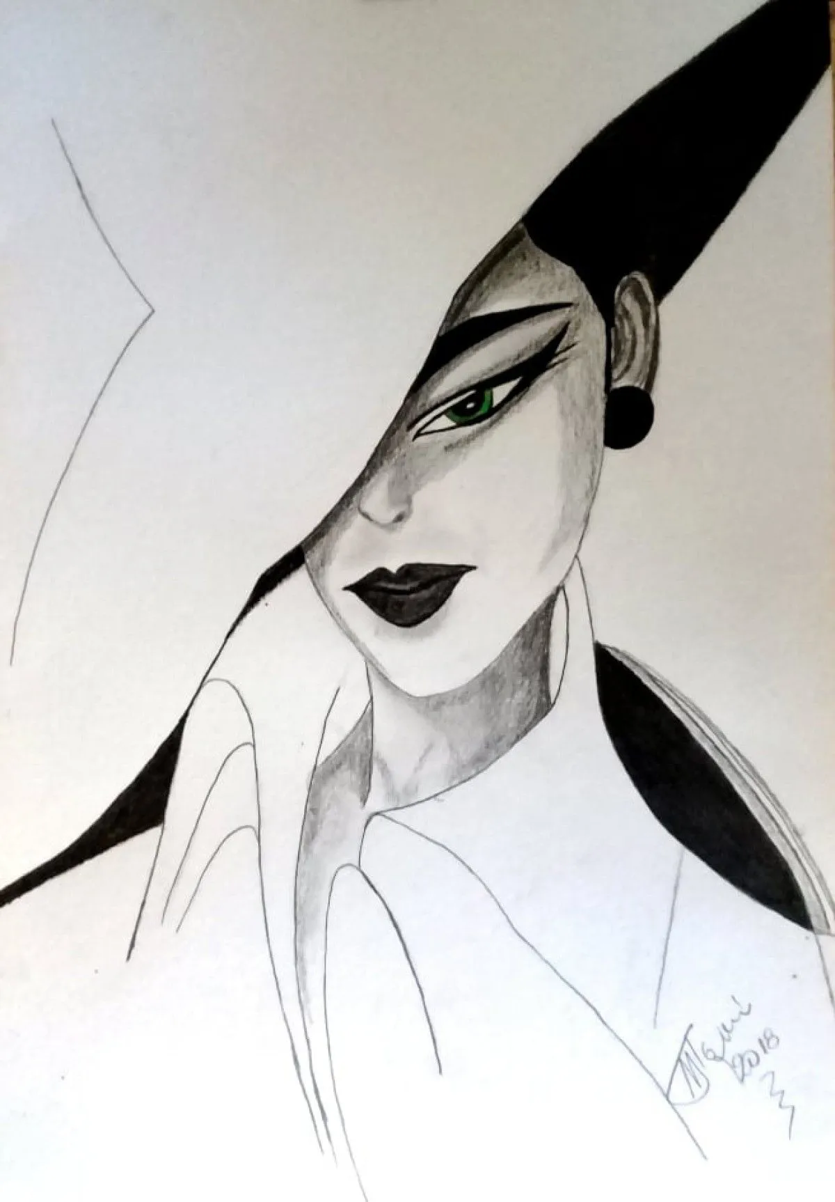 the lady, œuvre de Marini Tsambi