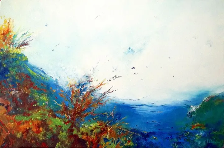 The wild swim, artwork by Théophile Delaine