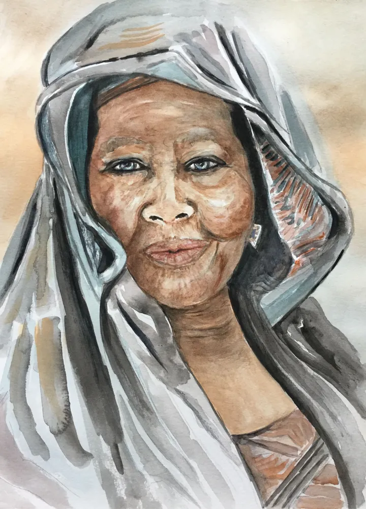 Aisha, artwork by Colette Acra